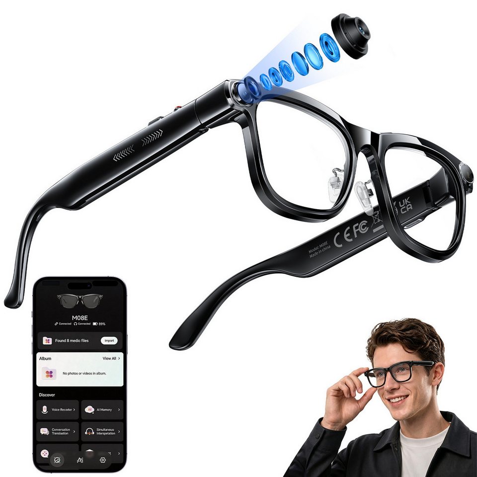 Photography Lighting Devices - AI Smart Glasses with ChatGPT Real-Time