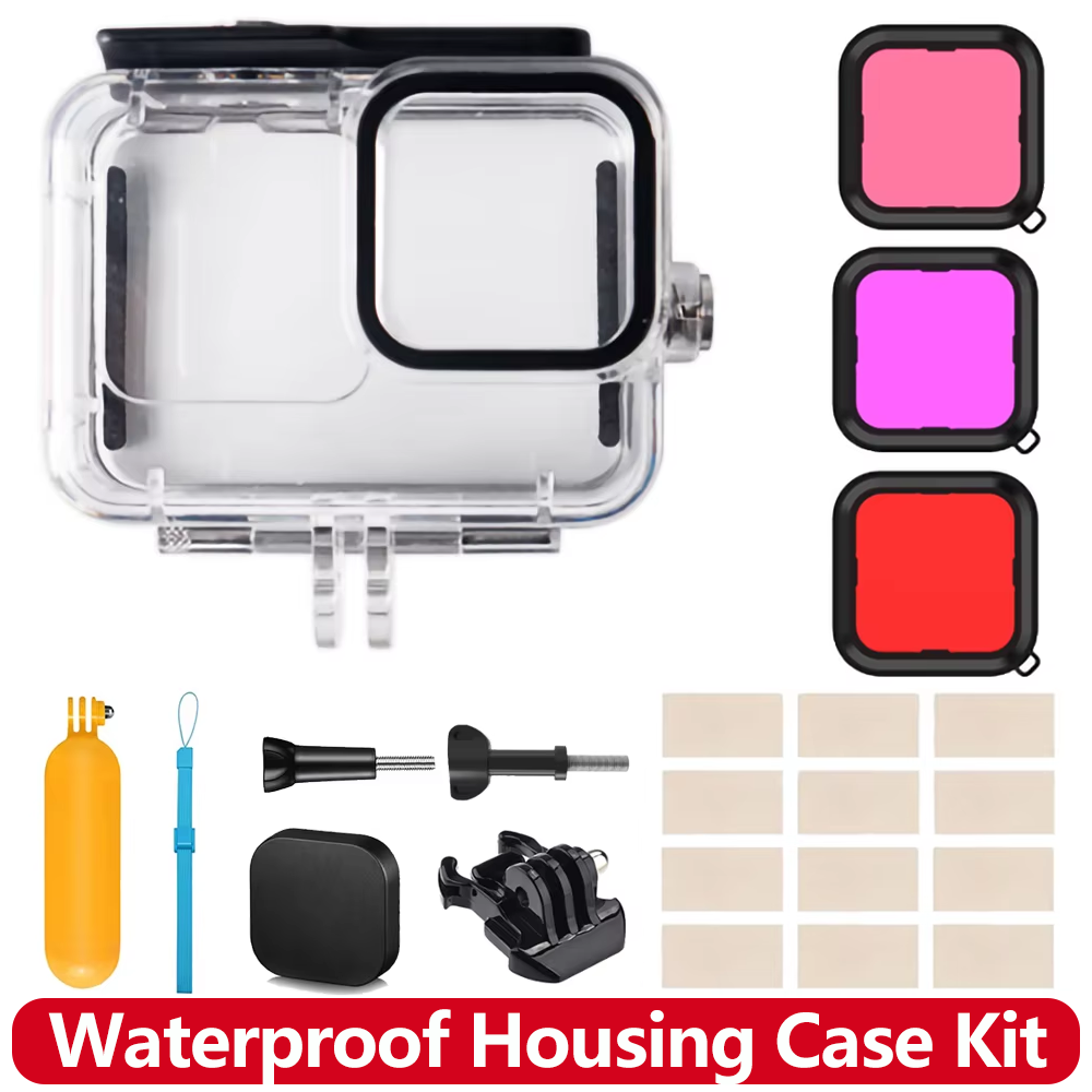 Gopro Action Camera Hero 12 Black - Waterproof Housing Case for GoPro Hero
