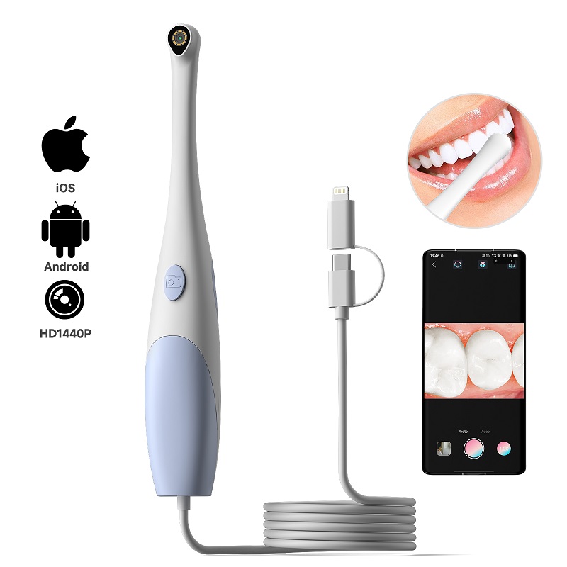 Photography Lighting Diagram - Oral Endoscope Camera 1440P Photo&Video Handheld