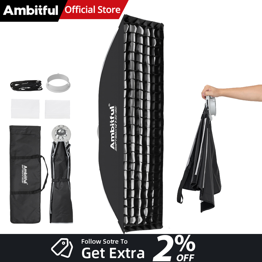Photography Lighting Case - AMBITFUL Q7-II 30*120cm Bowens Mount Strip