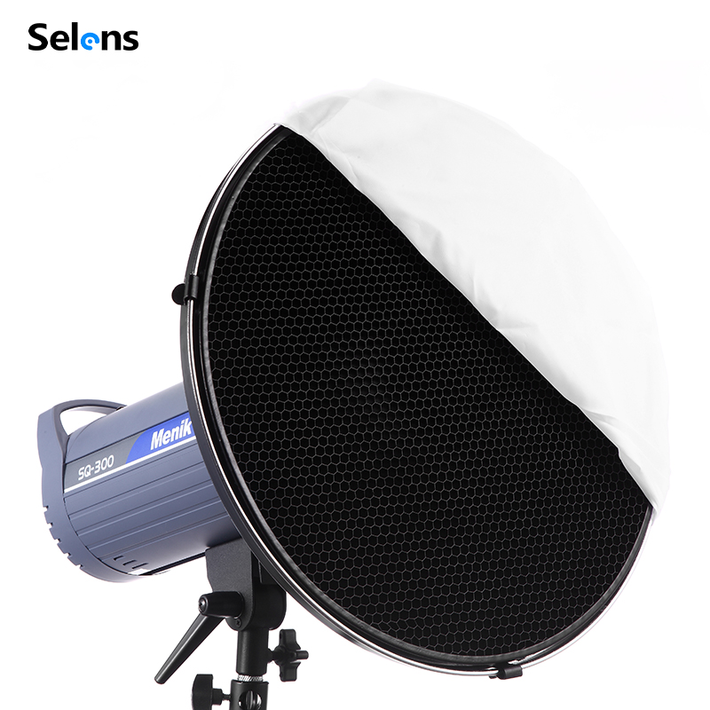 Beauty Dish 55Cm - Selens 55cm Silver/White Interior Reflector Beauty