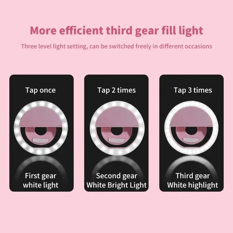 1-4pcs LED Selfie Ring Fill Li - Photography Lighting Products 评论和价格