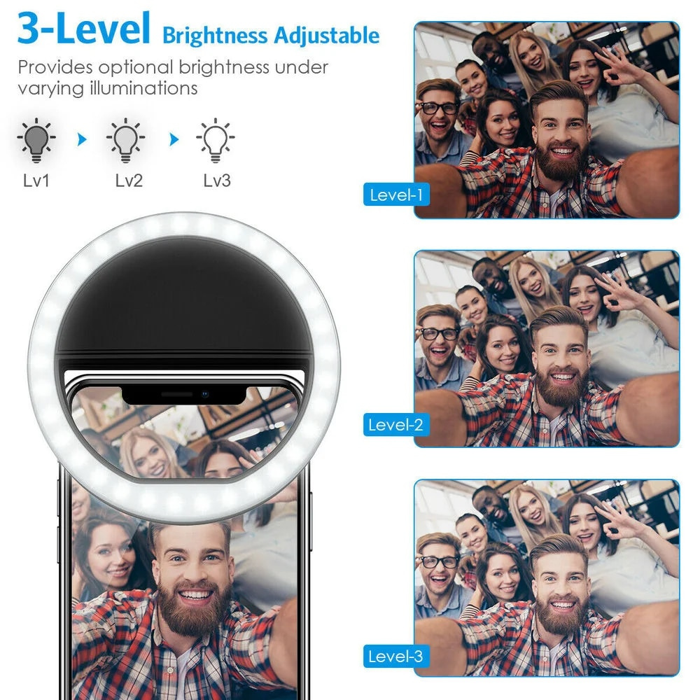 LED Selfie Fill Light USB Char - Photography Lighting Devices 评论和价格