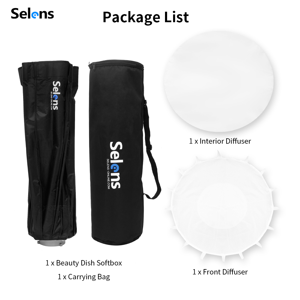 Selens 85cm Umbrella Radar Sof - Beauty Dish 55Cm 评论和价格