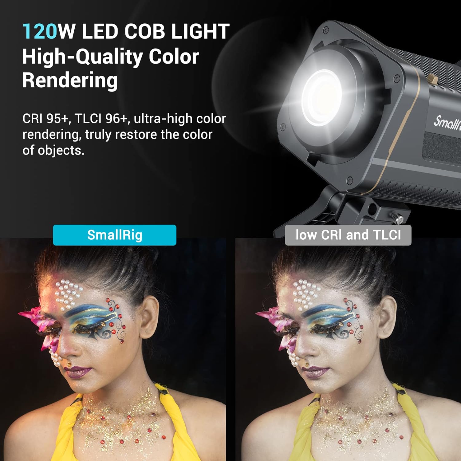 SmallRig RC 120D 120W COB LED  - V Mount Battery 评论和价格