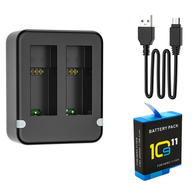 Dual Port Slot Double Battery  - Gopro Action Camera Hero 12 Black 评论和价格