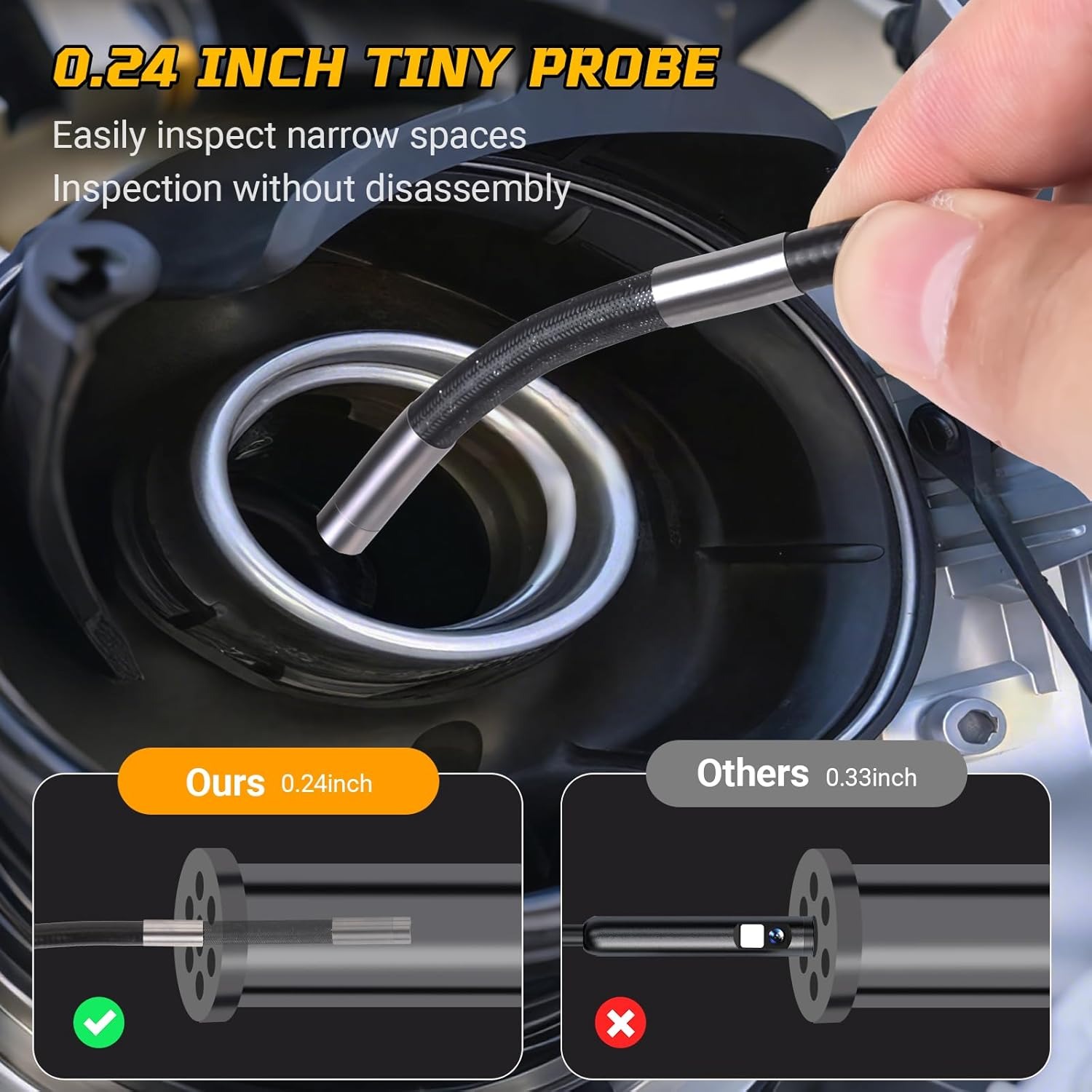 Endoscope Camera with Light 3. - Photography Lighting Diagram 评论和价格